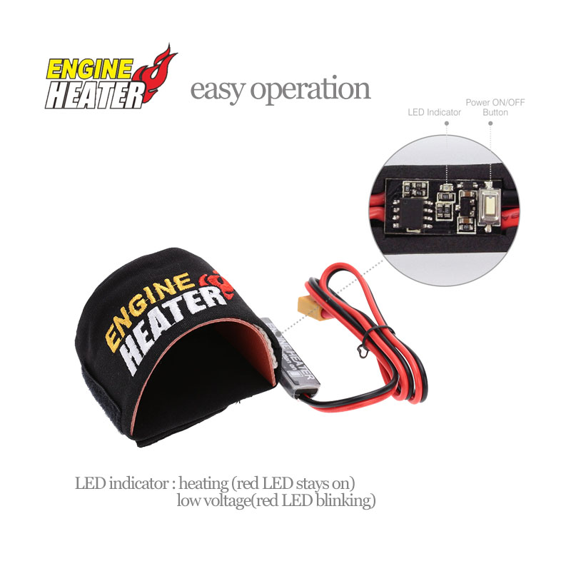 competition heat nitro engine heater